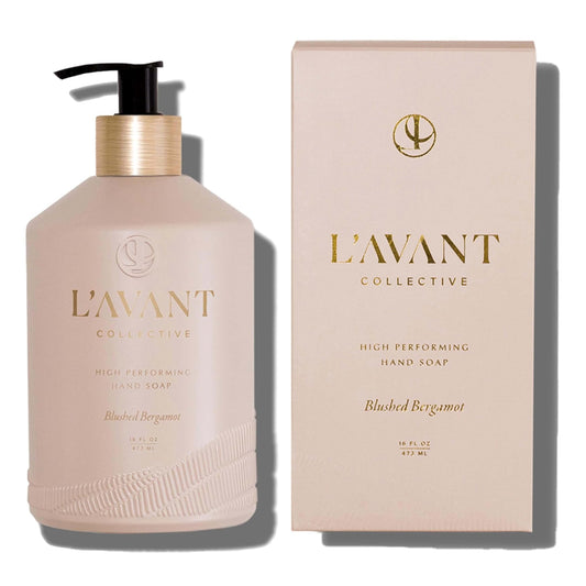 L'AVANT Collective Natural Luxury Hand Soap | Plant-Based, Non-Toxic & Moisturizing, Safe for Kids & Pets, Refillable Glass Bottle with Pump, 16 Fl