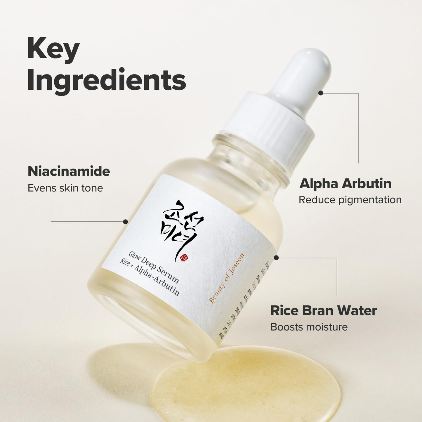 Beauty of Joseon Glow Deep Serum Rice Alpha-Arbutin for Uneven Dull Skin Tone, Daily Korean Skin Care for Men and Women 30ml, 1.01 fl.oz Beauty and Personal Care Beauty of Joseon