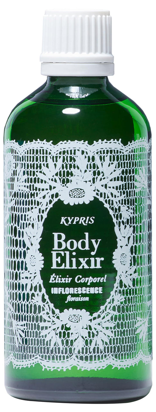 KYPRIS, Body Elixir: Inflorescence Glowing Body Oil, Moisturizes & Soothes, Vitamin C Ester THD + E & Organic Neroli (3.38 fl oz / 100 ml)