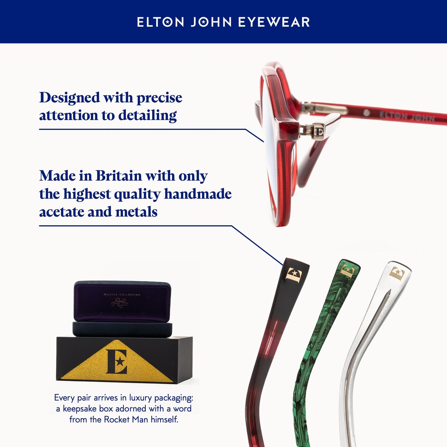 Elton John Eyewear Glasses for Men & Women, Legend Polarized Sunglasses - Anti-Glare Glasses with Polarized Lenses & 100% UV Protection