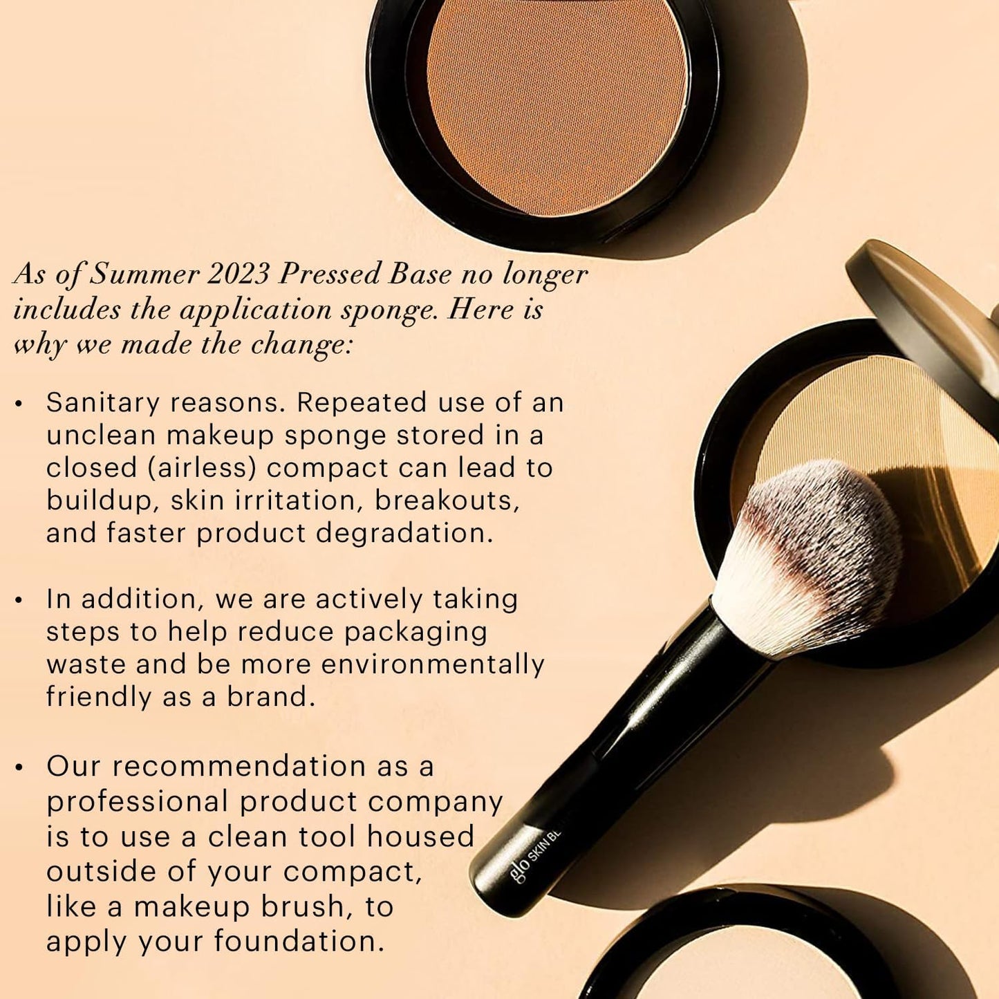 Glo Skin Beauty Pressed Base Powder Foundation, Honey Medium - Buildable Sheer to Full Coverage, Long Wear Face Powder Compact, Pressed Powder Makeup