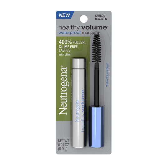 Neutrogena Healthy Volume Lash-Plumping Waterproof Mascara Volumizing And Conditioning Mascara With Olive Oil To Build Fuller Lashes Clump Smudge