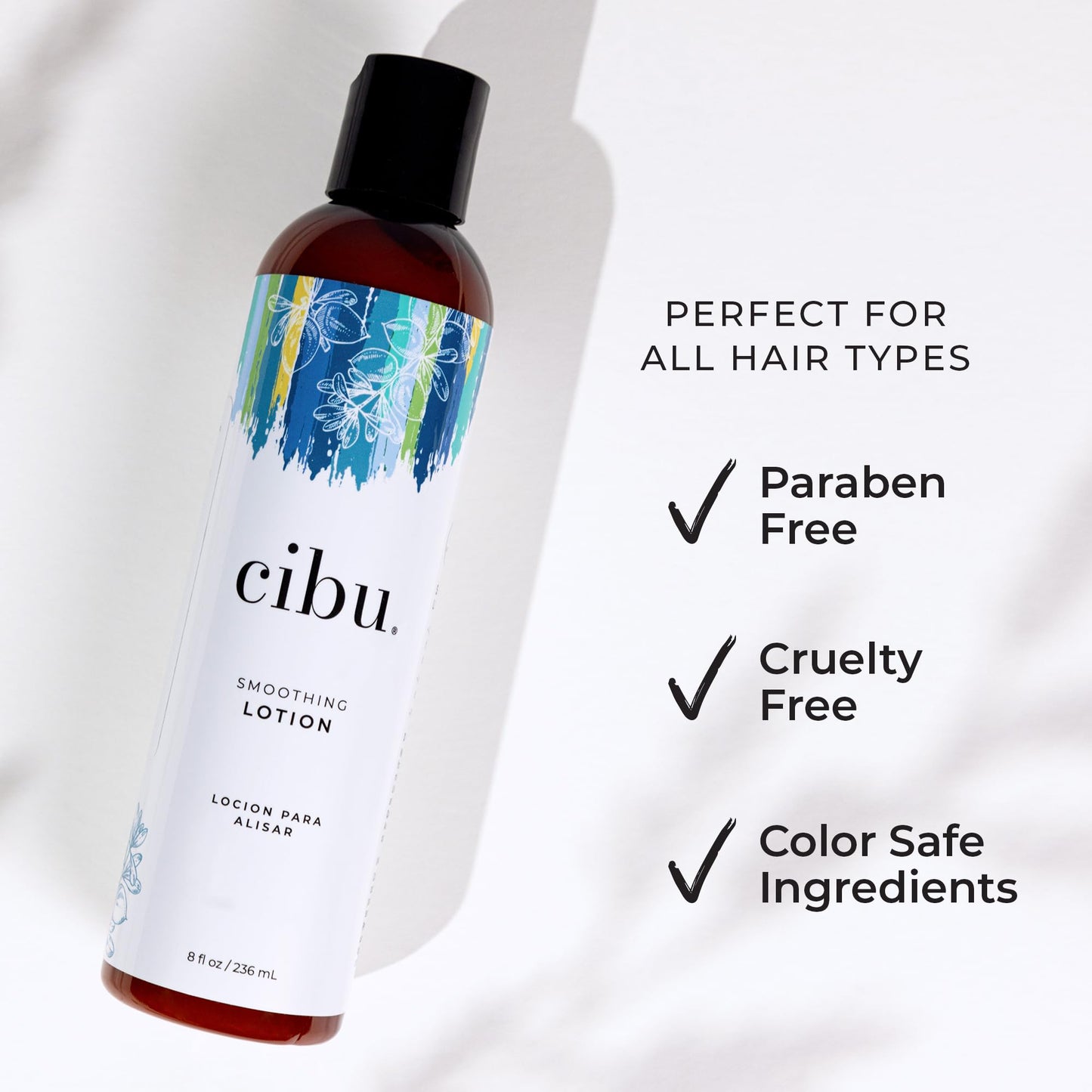 Cibu Smoothing Lotion | Styling Cream for Straightening Hair | At Home Smoothing Treatment | Anti Frizz Creme | Hair Straightener | Flyaway Smoother |