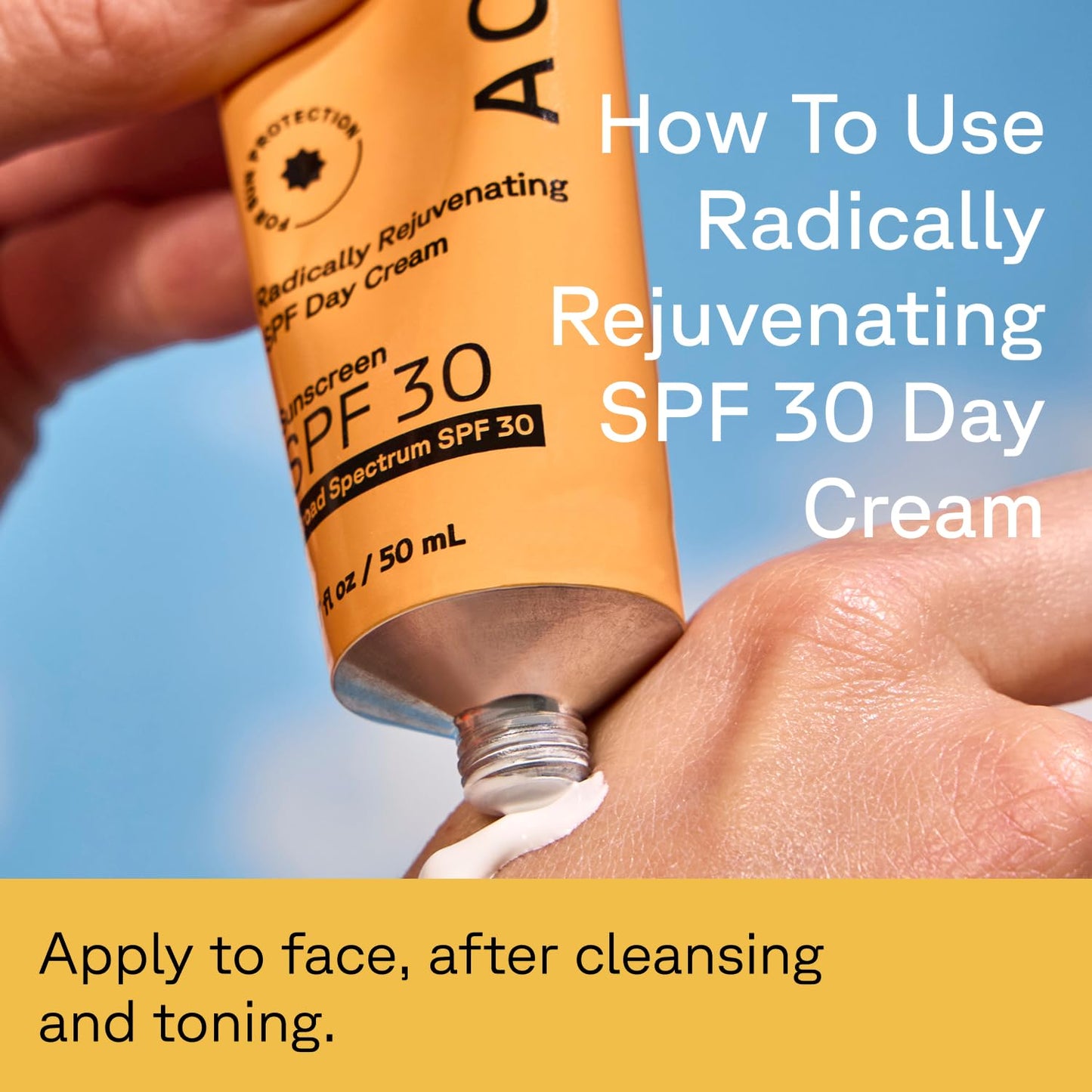 Acure Radically Rejuvenating SPF 30 Day Cream - Face Moisturizer with SPF 30 & Vitamin C, Anti Aging Sunscreen, Hydrating Face Cream, Daily Facial