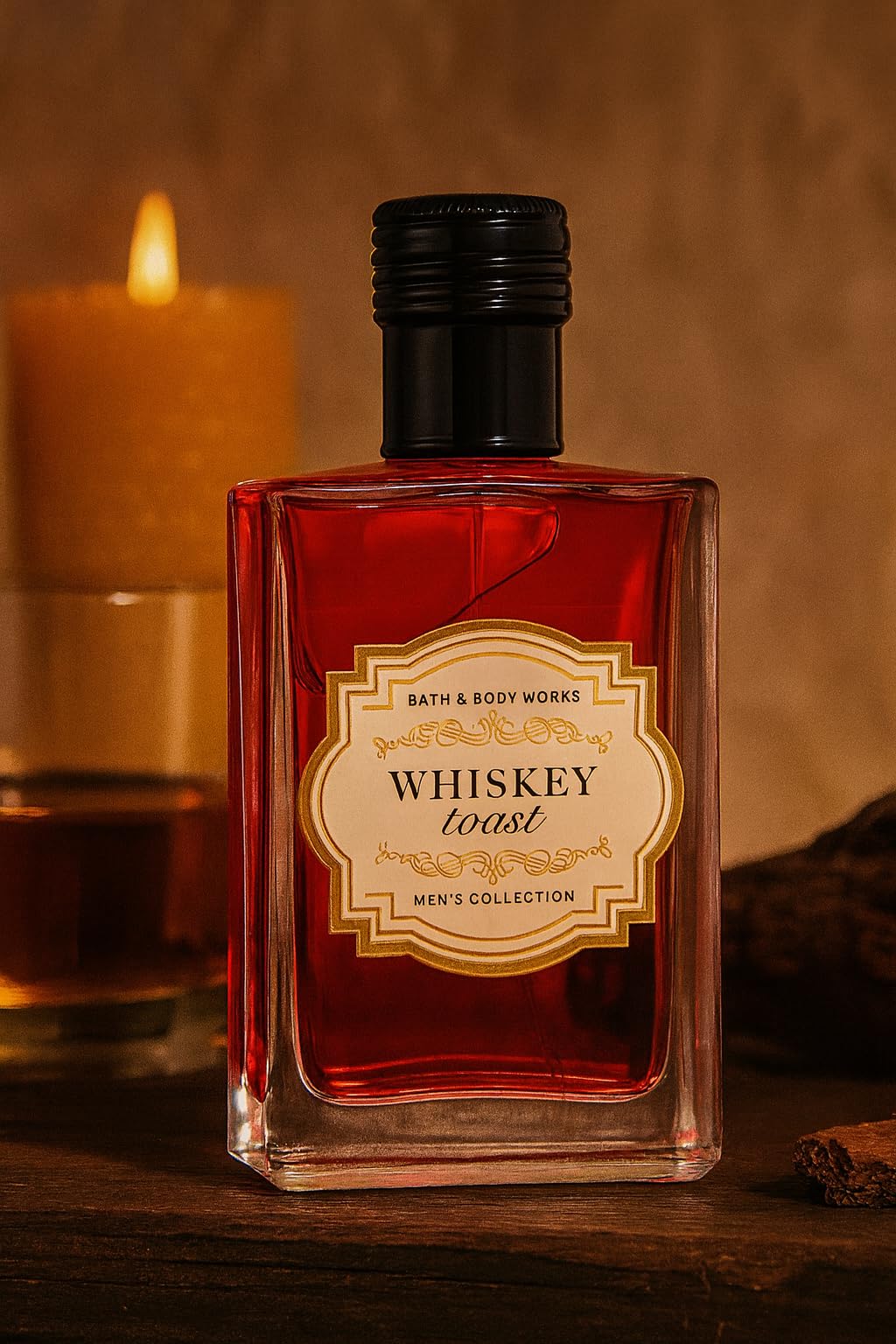 Bath & Body Works Whiskey Toast Cologne, 3.4 fl oz / 100 mL - Warm Whiskey, Toasted Oak, and Smooth Vanilla Men’s Eau de Cologne