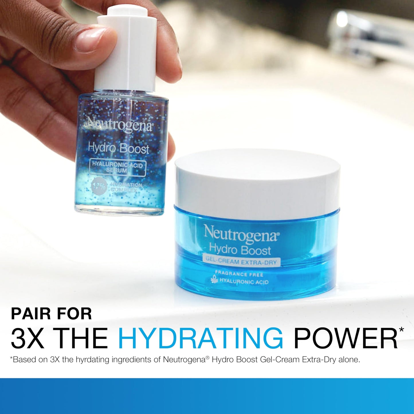 Neutrogena Hydro Boost Hyaluronic Acid Serum for Face & Neck, Lightweight Daily Hydrating Serum with Hyaluronic Acid for Dry Skin, Oil-Free