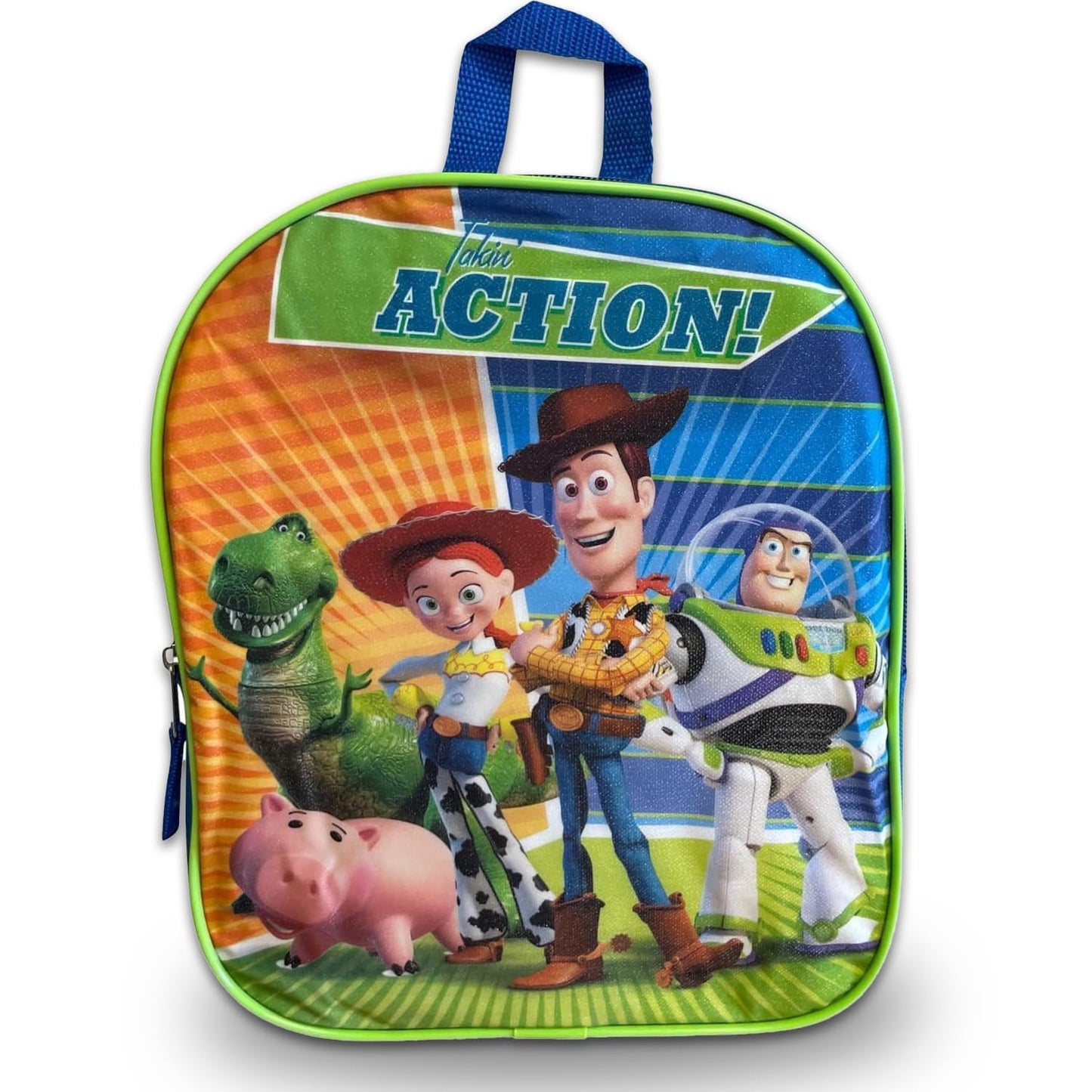 Fast Forward Toy Story ''Action'' 11'' Mini Backpack (Blue-Green)