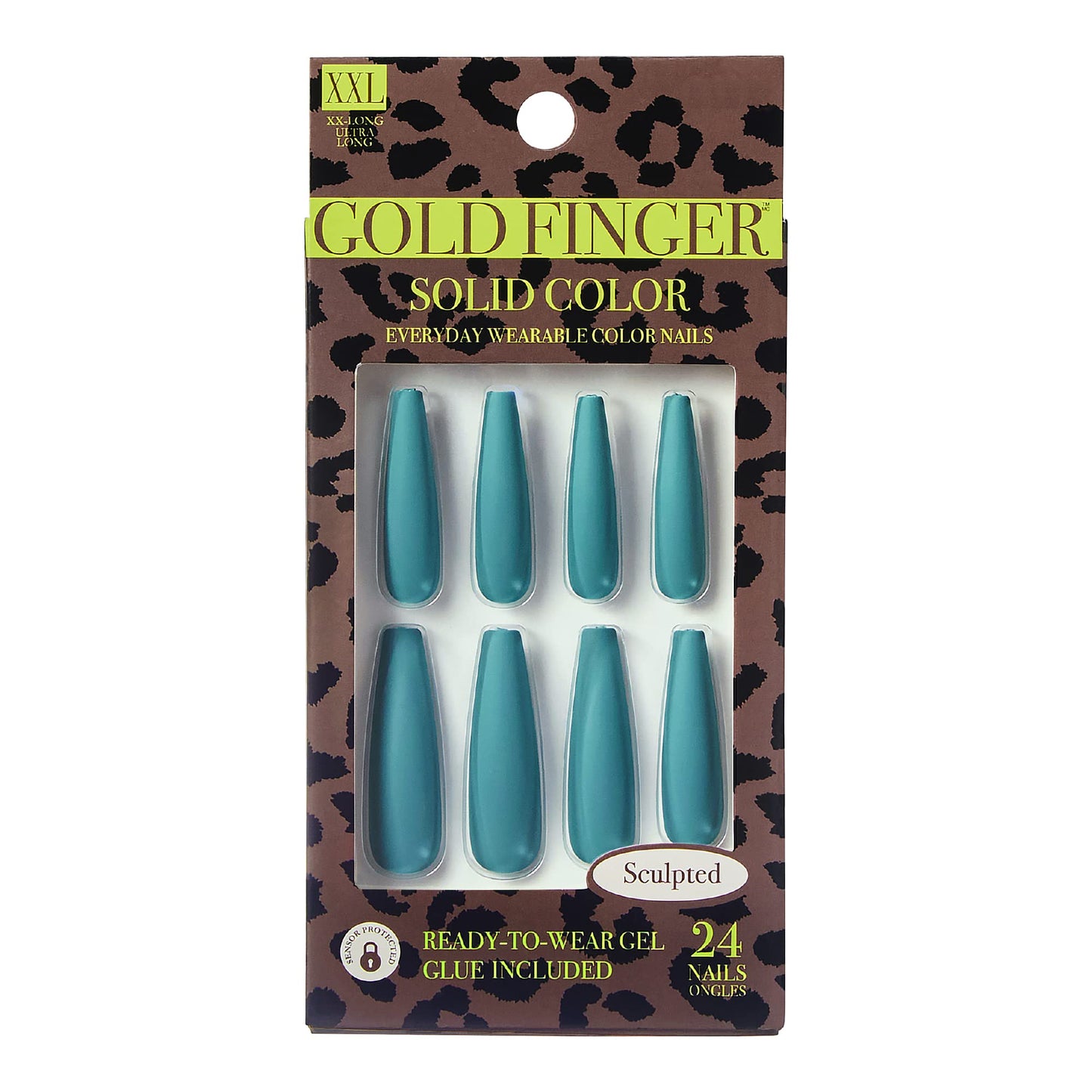 GoldFinger Press On Nails Full Cover Nails Glue On Nails Manicure XXL Fake Nails with Glue (Moonlight) Beauty & Personal Care Goldfinger