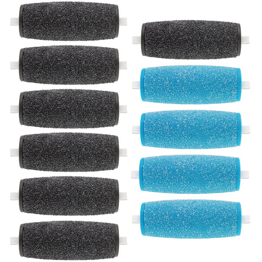 11 Pack Include 7 Extra Coarse & 4 Regular Coarse Replacement Roller Refill Heads Compatible with Amope Pedi Electronic Foot File Beauty & Personal Care PAFOWO
