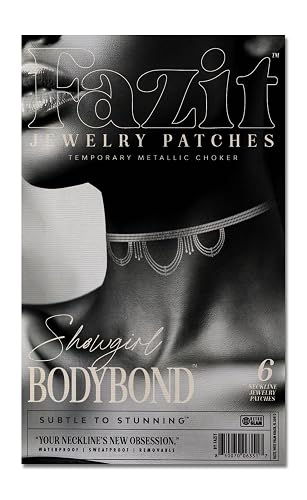 Fazit Makeup Patches - Sapphire Bodybond - Glow Up Make-Up Patches - Cute Glitter Makeup Accessories for Women - Cosmetic Body Glitter