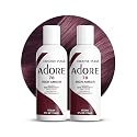 Adore Semi Permanent Hair Color (078 Rich Amber) (2 Pack) | Vegan & Cruelty-Free Brown Hair Dye | No Ammonia, No Peroxide, No Alcohol | 4 Fl Oz