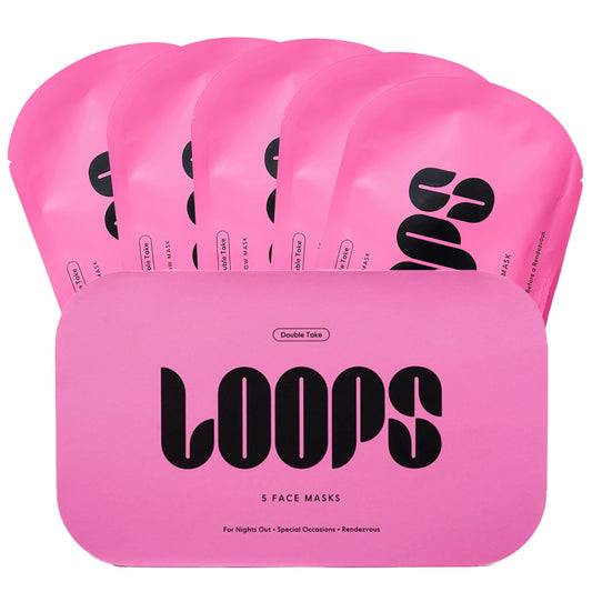 LOOPS DOUBLE TAKE - Hydrogel Korean Face Mask - Calms & Soothes Skin’s Surface - Helps Refine Pores - For All Skin Types - Gifts for Women, Stocking Beauty & Personal Care LOOPS
