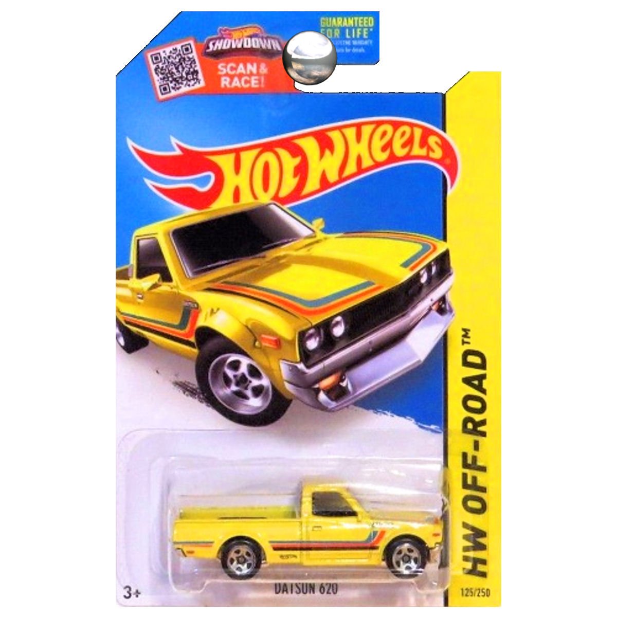 Hot Wheels 2015 HW Off-Road Datsun 620 125/250, Yellow
