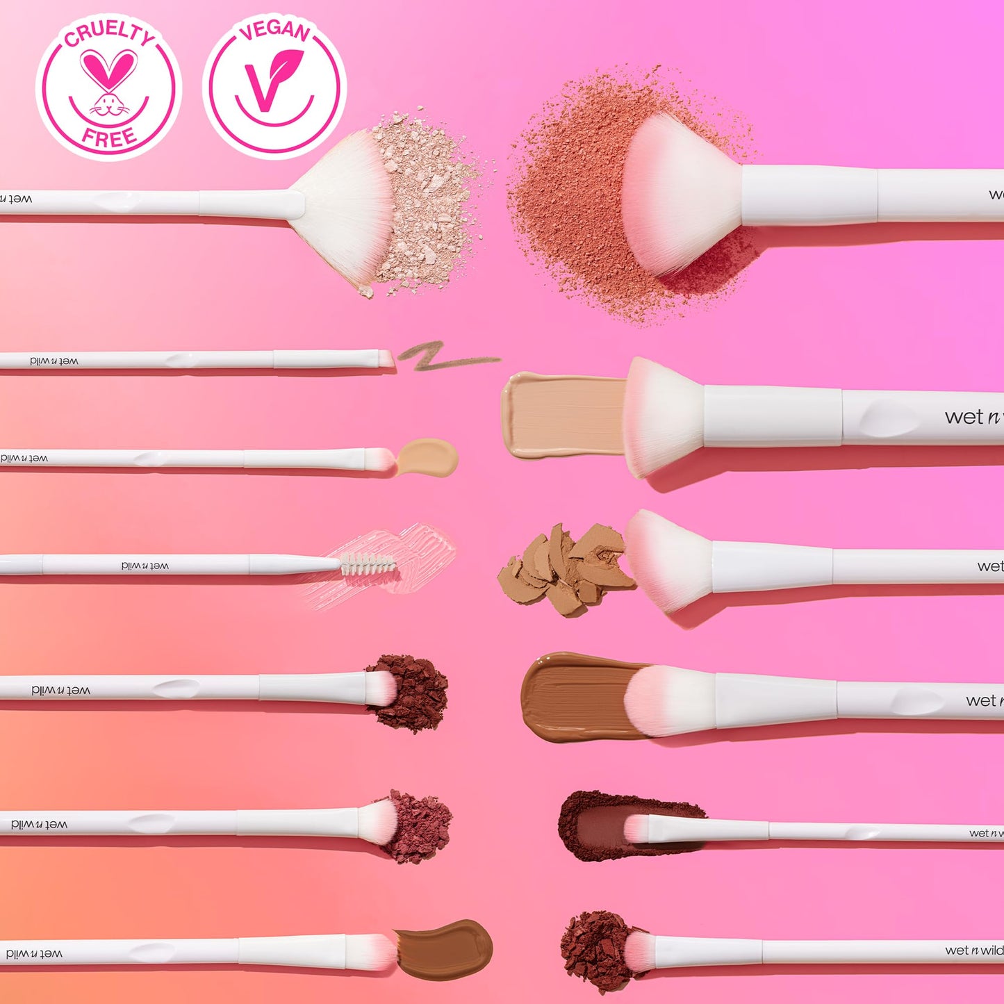 wet n wild Eyeshadow Brush, Precision Blending Application, Soft Synthetic Fibers, Ergonomic Handle for Comfortable Control