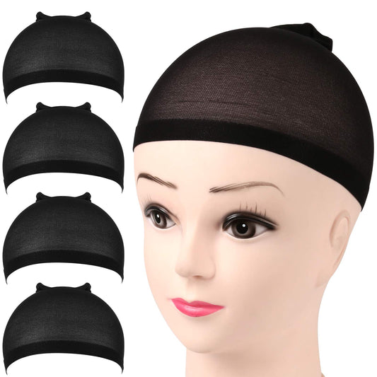 FANDAMEI Wig Cap, Nylon Wig Caps, 4 Pieces Stocking Wig Caps for Women (Black? Beauty and Personal Care Fandamei Default Title