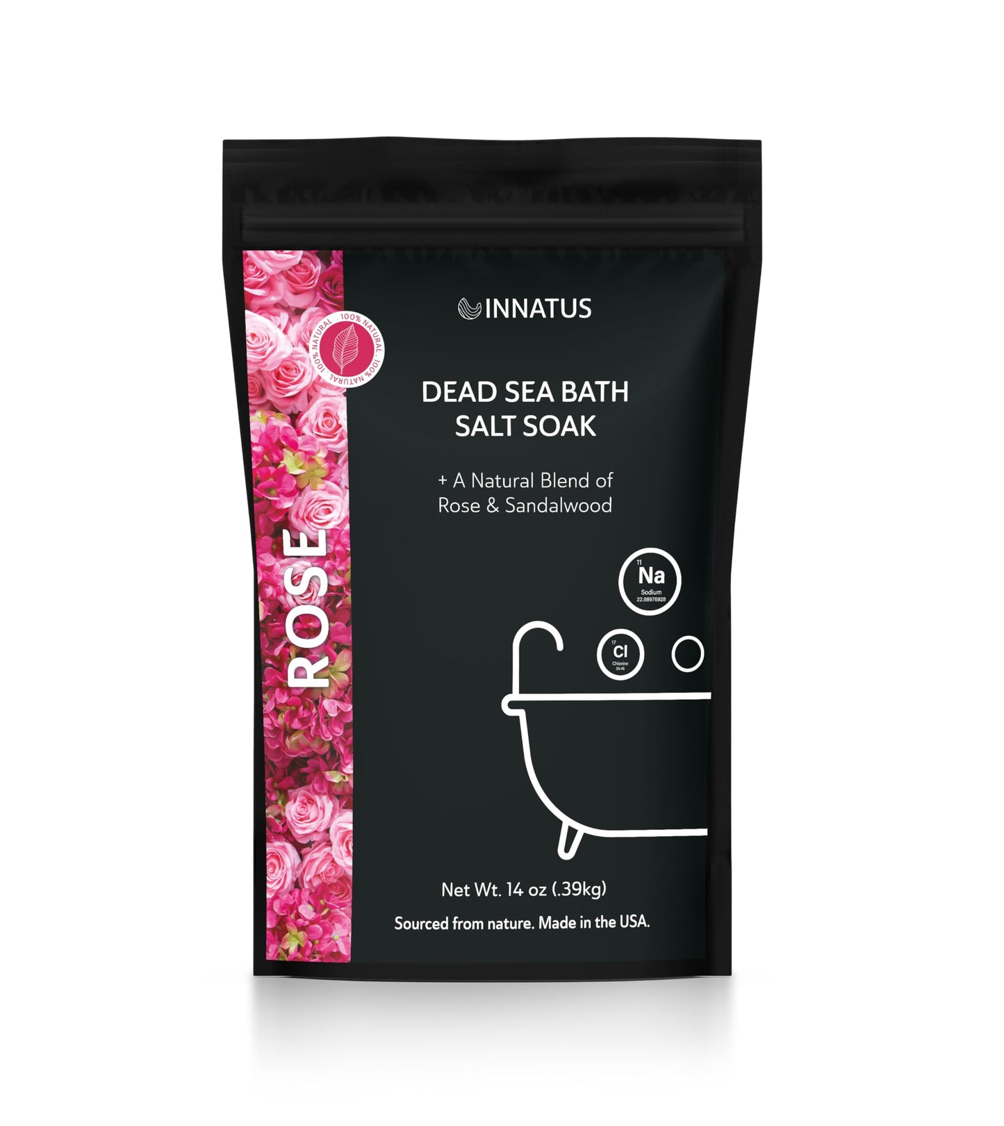 Luxury Dead Sea Spa Gift Set - Bath Salt, Magnesium Flakes, Pillow & Linen Spray, and Mud Mask - Rose & Sandalwood Aromatherapy Kit for Relaxation Beauty and Personal Care INNATUS