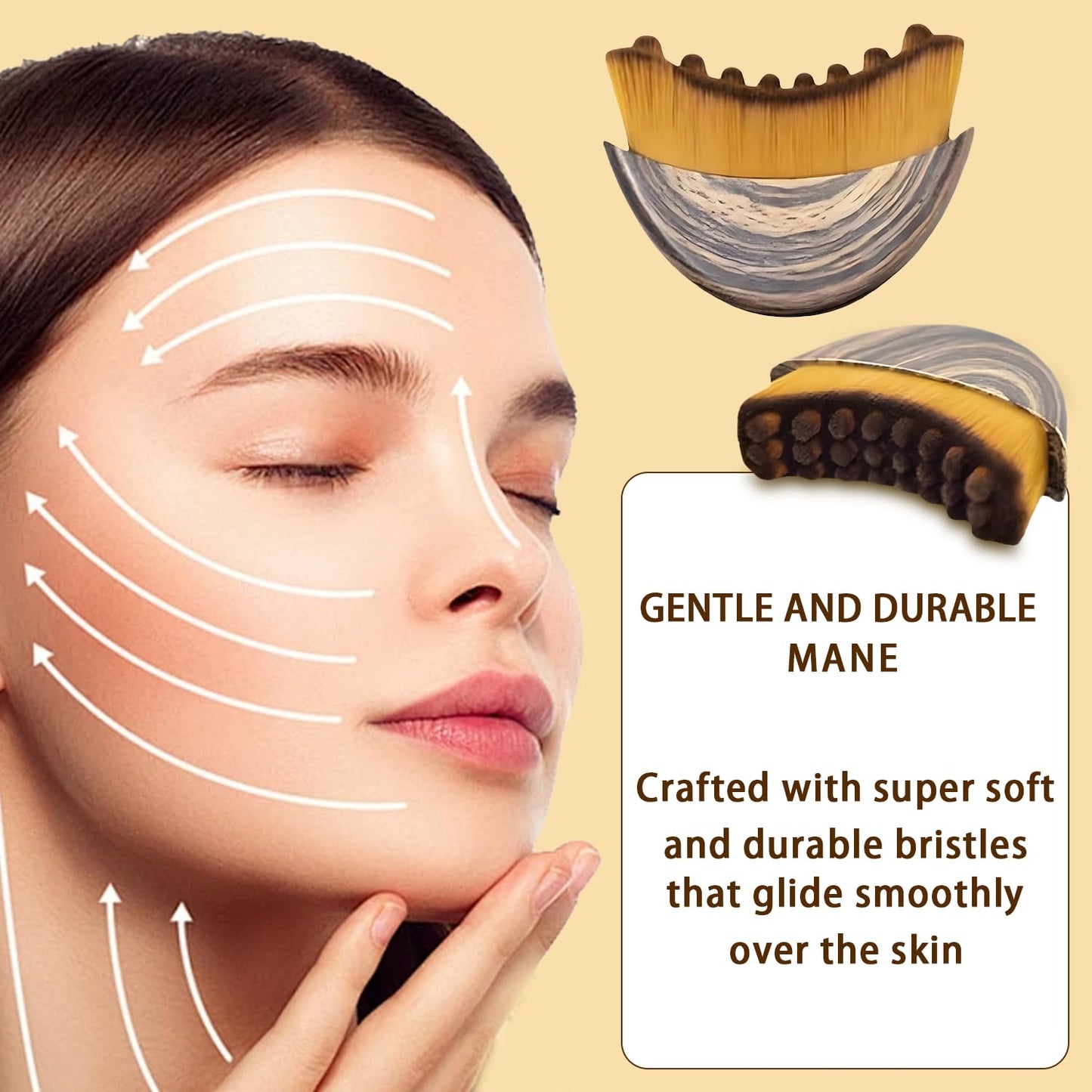 New Lymphatic Contour Face Brush, Lymphatic Drainage Massager for Face,Ergonomically Designed to Fit The Skin Precisely and Relieve Fatigue. (1PCS) Beauty and Personal Care OVQ