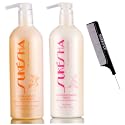 Sukesha Extra Body Hair Wash Shampoo & Conditioning Rinse Conditioner DUO Set (w/Sleek Comb) Gentle Volumizing Formula, Light Detangling, 100% Vegan
