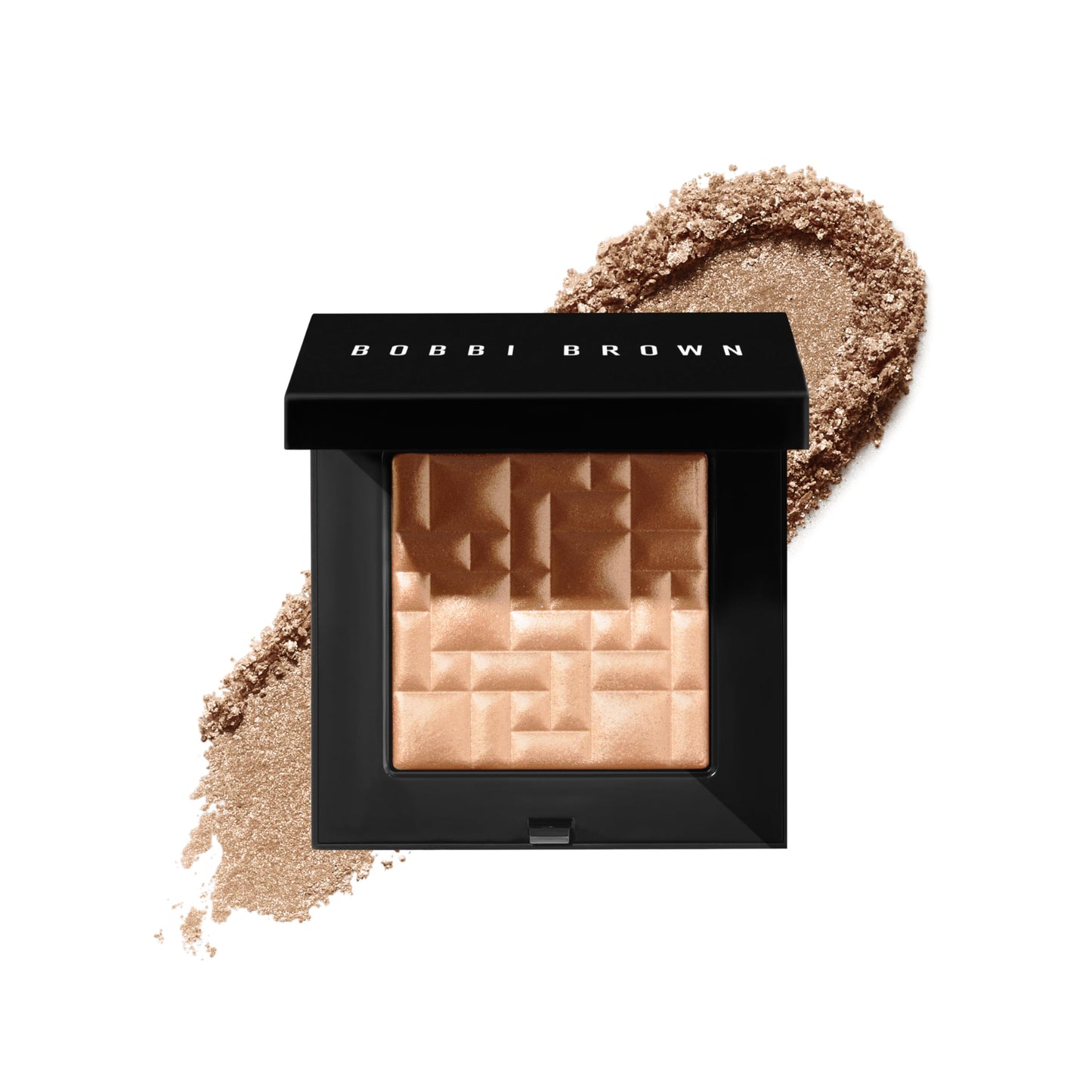 Bobbi Brown Highlighting Powder | Pearl-Infused Highlighter Makeup For Luminous Cheeks & Eyes | Gel-Powder Hybrid, 0.28 Ounce, Bronze Glow #2