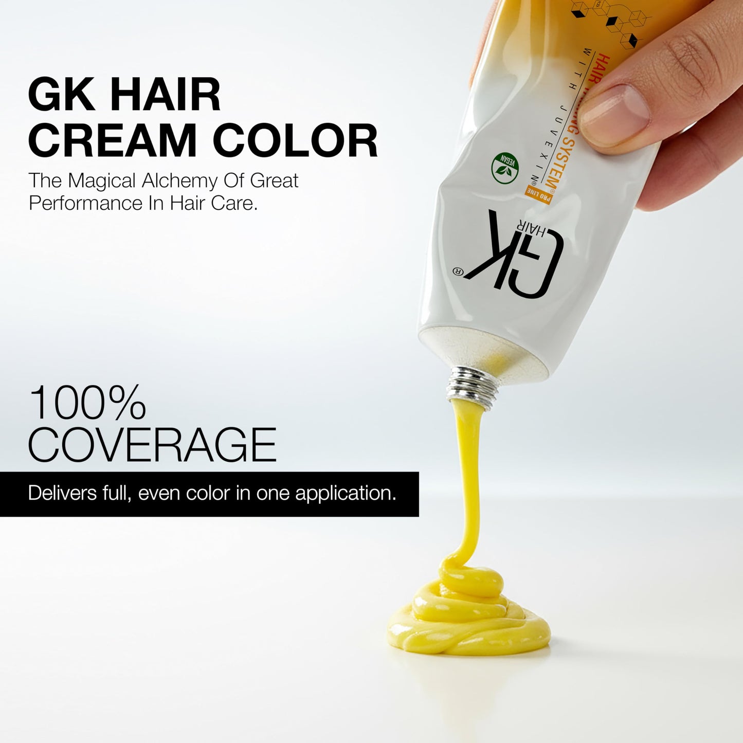 GK HAIR Color Cream 6.0 Intense Natural Dark Blonde - 100% Grey Coverage | Semi, Demi-Permanent Results | 8-10 Vol Semi | 20-30-40 Vol Permanent