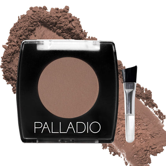 Palladio Brow Powder for Eyebrows, Soft and Natural Eyebrow Powder with Jojoba Oil & Shea Butter, Helps Enhance & Define Brows, Compact Size for Purse