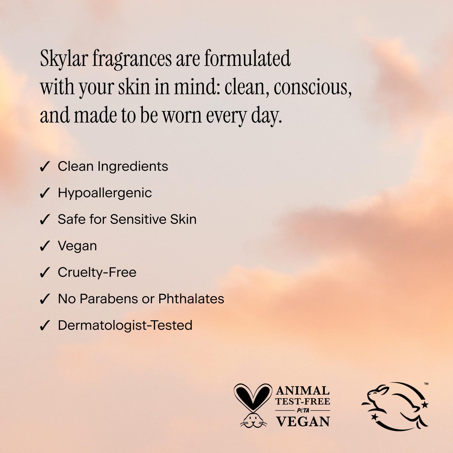 Skylar Vanilla Sky Hair & Body Mist | Hypoallergenic & Clean Fragrance | Vegan, Cruelty Free, and Safe For Sensitive Skin | 80 ML, 2.7 Fl Oz