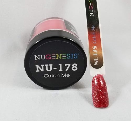 NuGenesis Nail Dipping Powder Color 1.5oz/43g jar - (NU178 CATCH ME) Beauty & Personal Care Nugenesis