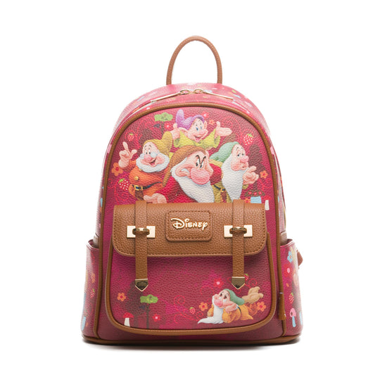 Wondapop Disney Snow White And The Seven Dwarfs 11" Vegan Leather Fashion Mini Backpack