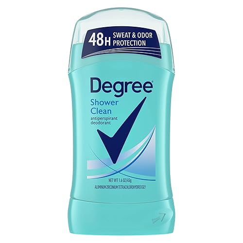 Degree Women Anti-Perspirant and Deodorant Invisible Solid, Shower Clean 1.6 oz (Pack of 9)