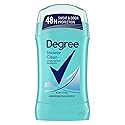 Degree Women Anti-Perspirant and Deodorant Invisible Solid, Shower Clean 1.6 oz (Pack of 9)