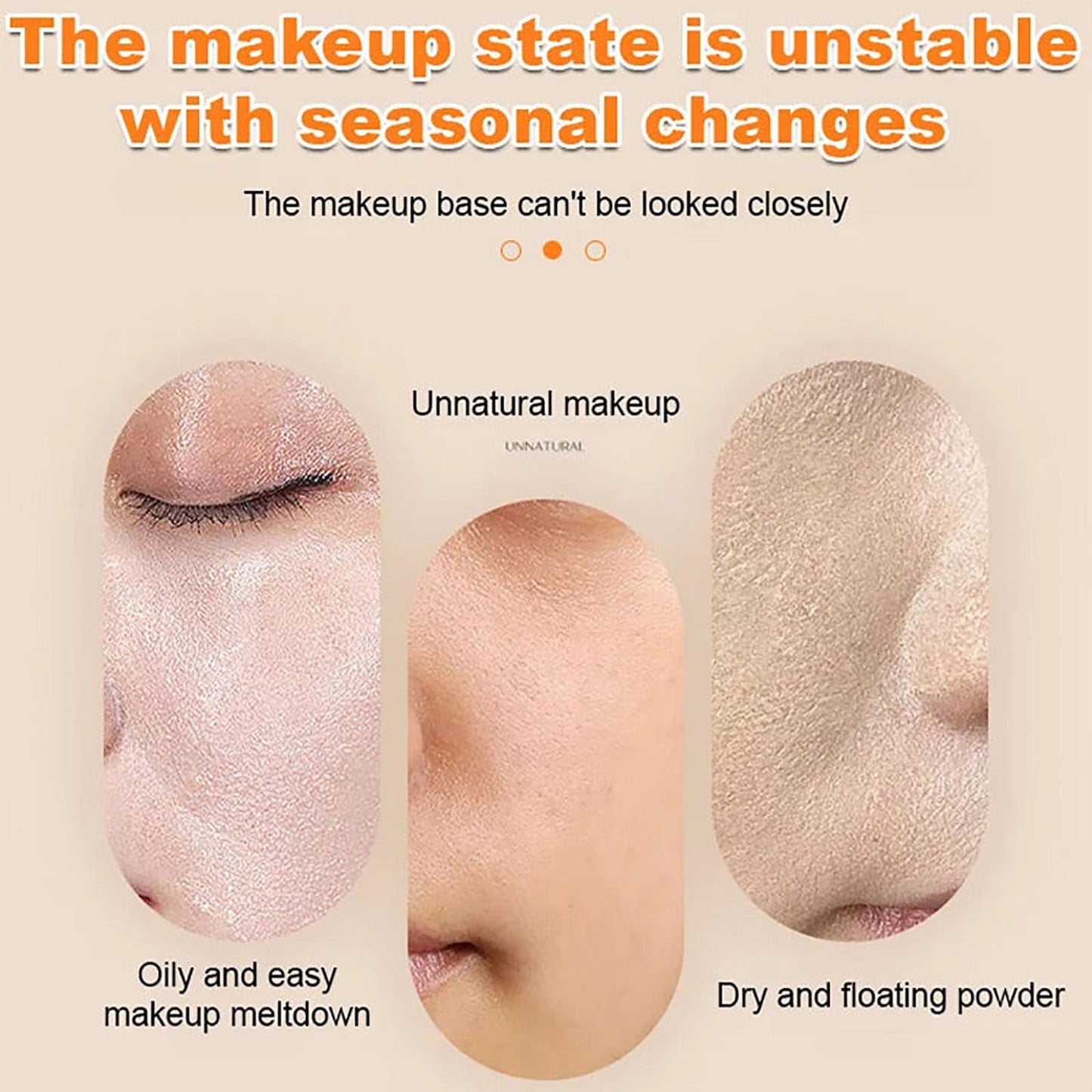 Long Lasting Full Coverage Liquid Foundation, Air Holding Makeup Filter Liquid Foundation, Instant Face Tightener No-Filter Primer, Sweatproof