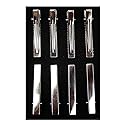 50pcs Metal Silver Flat Single Prong Alligator Hair Clips Nickel Free 56mm