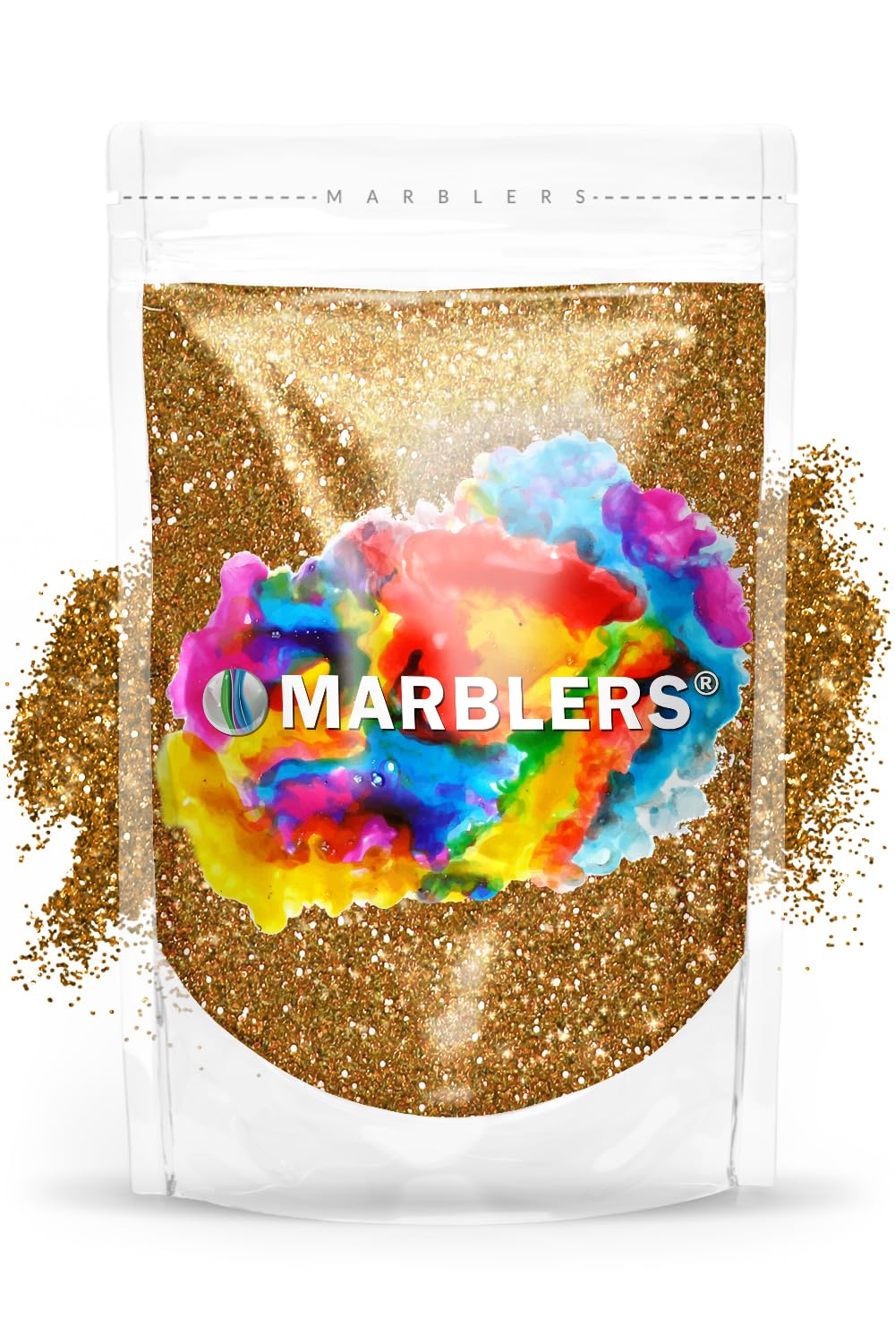 MARBLERS Twinkle Glitter [Dark Gold] 3oz (85g) | Fine | Non-Toxic, Vegan, Cruelty-Free | Face, Body, Eyeshadow, Hair, Festival, Party Makeup | Nail