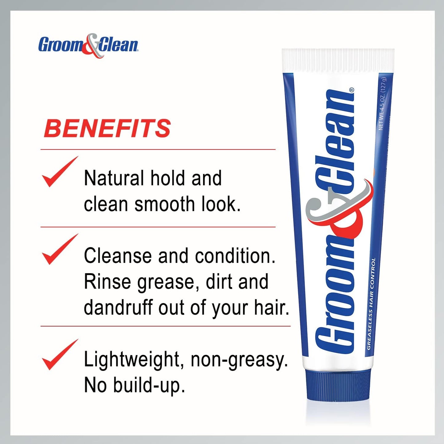 Groom & Clean Greaseless Hair Control 4.50 oz (Pack of 2)