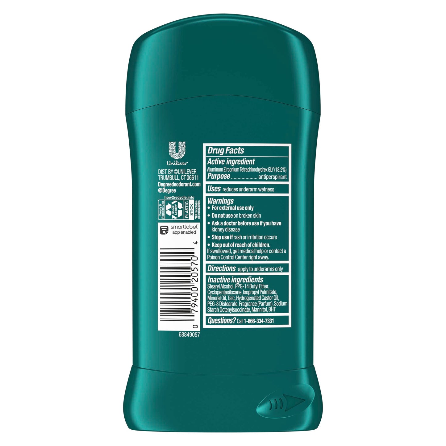 Degree Cool Comfort Original Protection Antiperspirant Stick, 2.7 oz (Pack of 5) Beauty and Personal Care Degree