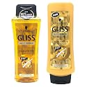 Gliss Hair Repair - Oil Nutritive for Hair Prone to Split Ends - Shampoo & Conditioner Set - Net Wt. 13.6 FL OZ (400 mL) Per Bottle - One Set