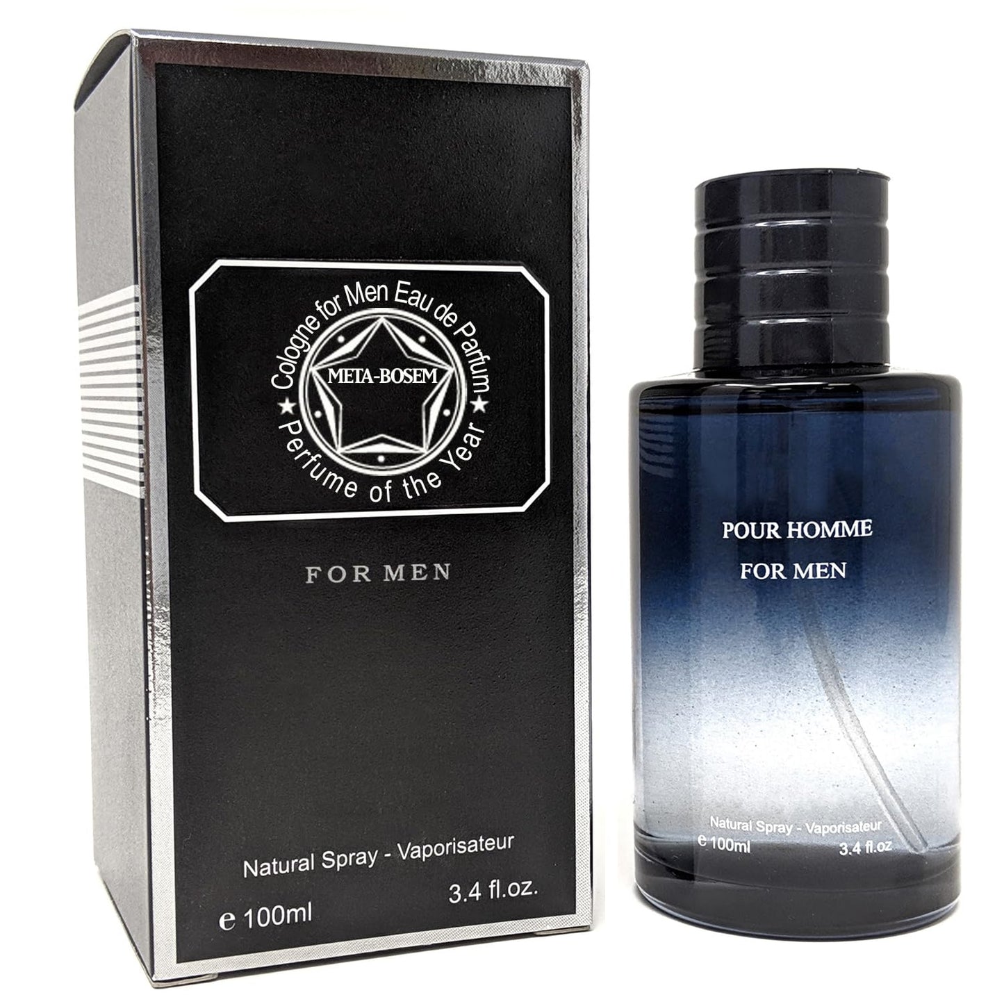 META-BOSEM SAGE Cologne for Men, Eau de Toilette Natural Spray, Masculine and Woody Scents | Casual and Formal Wear | Great Gift Collection