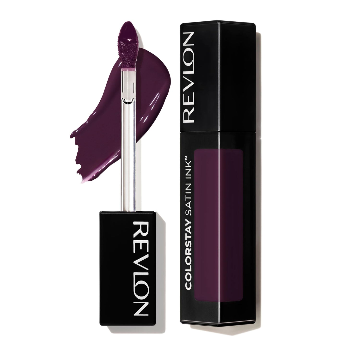 REVLON ColorStay Satin Ink Crown Jewels Liquid Lipstick, Longlasting & Waterproof Lipcolor, Moisturizing Creamy Formula Infused with Black Currant