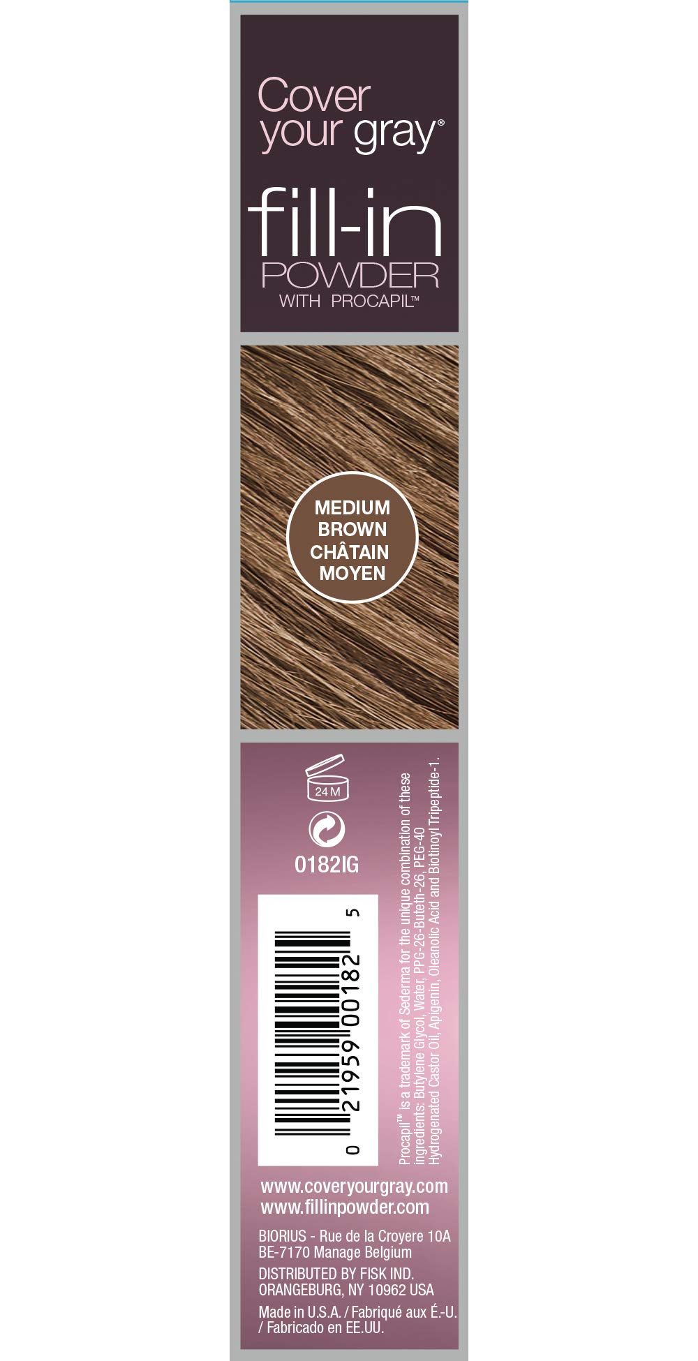 Cover Your Gray Fill In Powder - Medium Brown (Pack of 3)