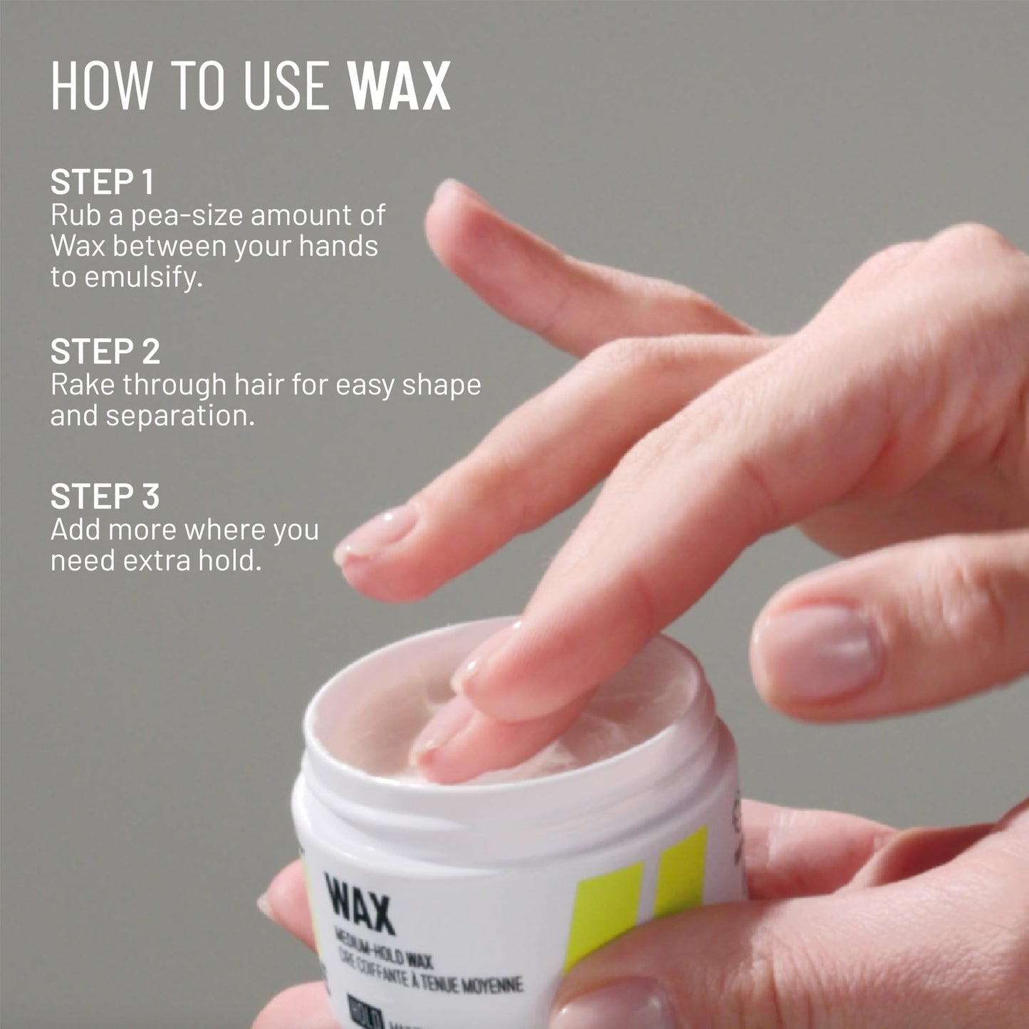 Hairstory Wax - Medium Hold Hair Styling Wax for All Hair Types, Pliable Flexible Hold, Defines Curls, Smooths Flyaways and Edges, Non-Sticky, 2 Fl Oz