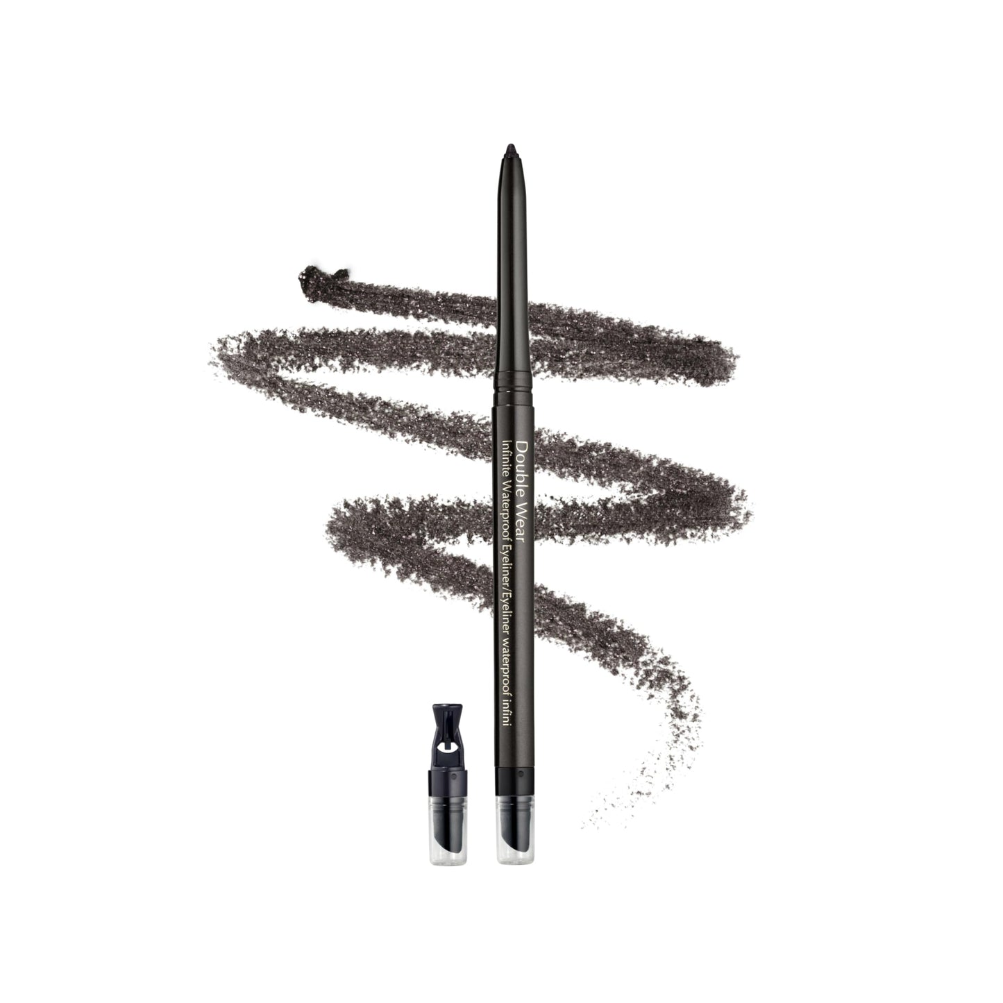 Estée Lauder Double Wear Long-Lasting Infinite Waterproof Eyeliner Pencil | Includes Built-In Sharpener, 10 Blackened Onyx