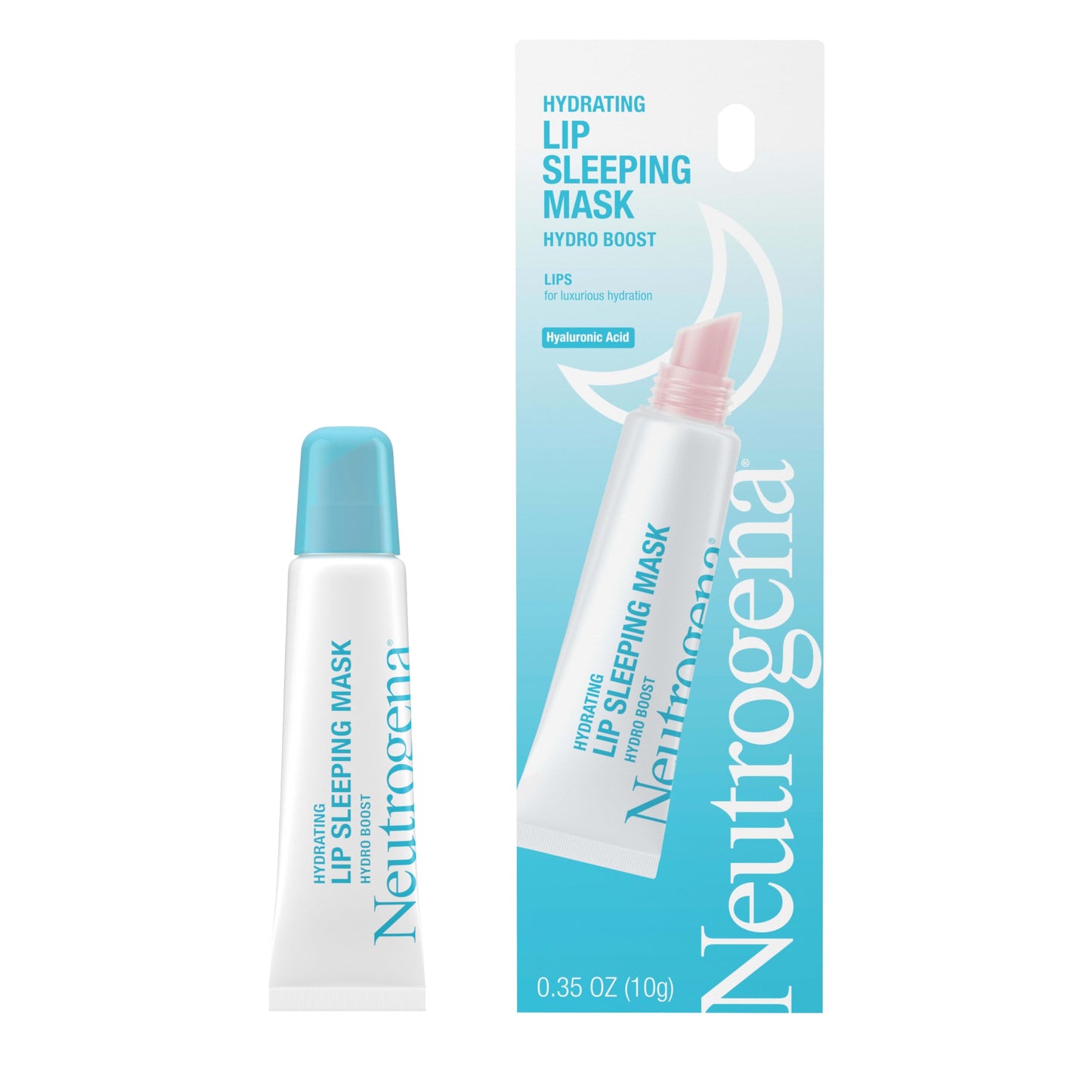 Neutrogena Hydro Boost Hydrating Lip Sleeping Mask with Hyaluronic Acid, Clear Overnight and Daily Moisturizing Treatment for Very Dry Lips, Fragrance