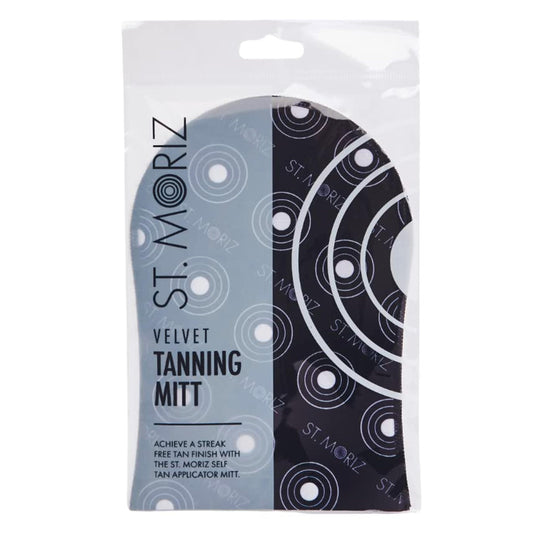 St Moriz Velvet Self Tanning Mitt - Reusable Self Tanner Applicator Glove For Even Self Tan Coverage & Streak Free Finish - Use with Any Self Tanner