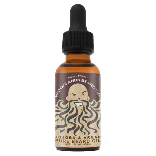 Jojoba & Argan Pure Beard Oil Conditioner (1oz) Beauty and Personal Care Woodlands Beard Co.