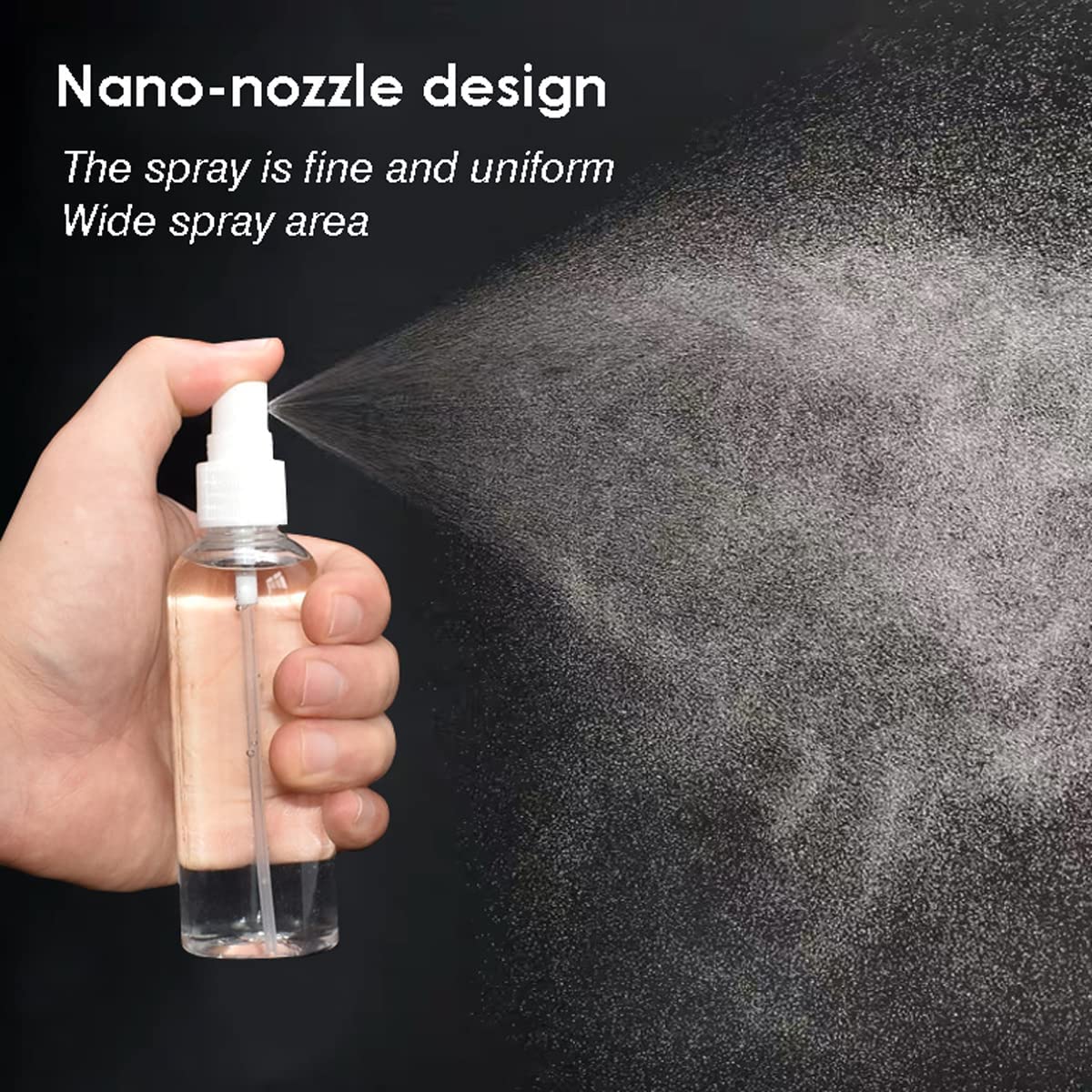ZEJIA 9 Pack Small Spray Bottle, 2.7oz/80ml Travel Spray Bottle, Empty Fine Mist Spray Bottles, Refillable Mini Spray Bottles with Labels Beauty and Personal Care ZEJIA