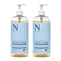 Castile Liquid Soap - Peppermint by Dr. Natural for Unisex - 32 oz Soap - Pack of 2