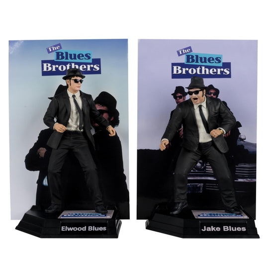 McFarlane Toys - The Blues Brothers Jake & Elwood Blues 6in Posed Figure 2 Pack, Gold Label
