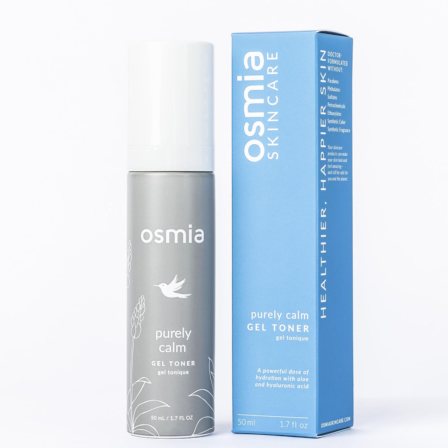Osmia Skincare - Purely Calm Gel Toner | Hyaluronic Acid, Apple Extract, White Tea, Aloe Vera | Hydrate, Soothe, Support | Clean Beauty for Healthy