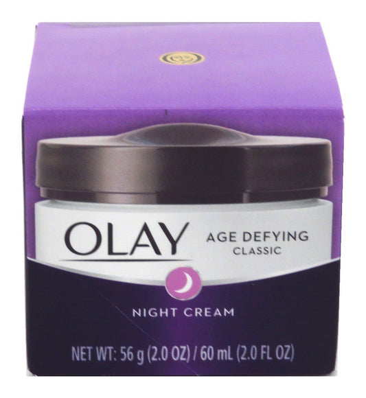 Olay Age Defying Night Cream Classic 2 Ounce Jar (60ml) (6 Pack)