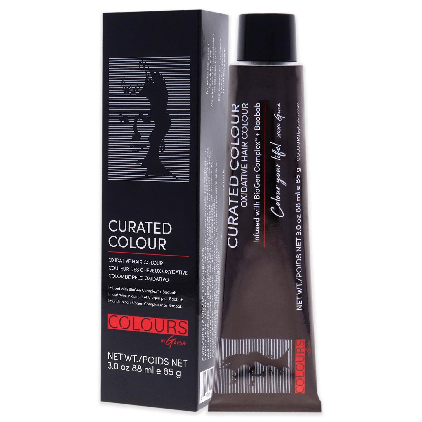 Colours By Gina Curated Colour - 6.43-6CG Dark Coppery Golden Blonde by Colours By Gina for Unisex - 3 oz Hair Color